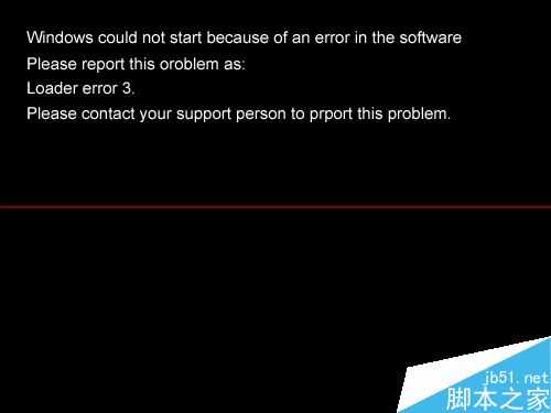 怎么解决开机提示Loader error 3？