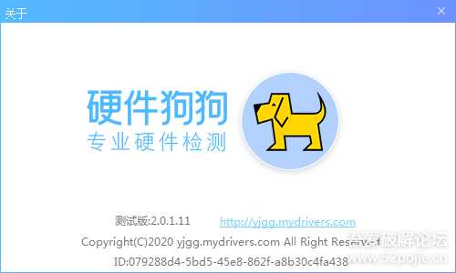 专业电脑硬件检测工具 硬件狗狗 v2.0.1.11 绿色单文件